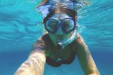 Danger Charters guest snorkeling in key west